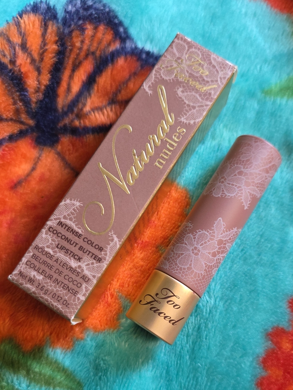 Too Faced Over Exposed Natural Nudes Intense Color Coconut Butter Lipstick